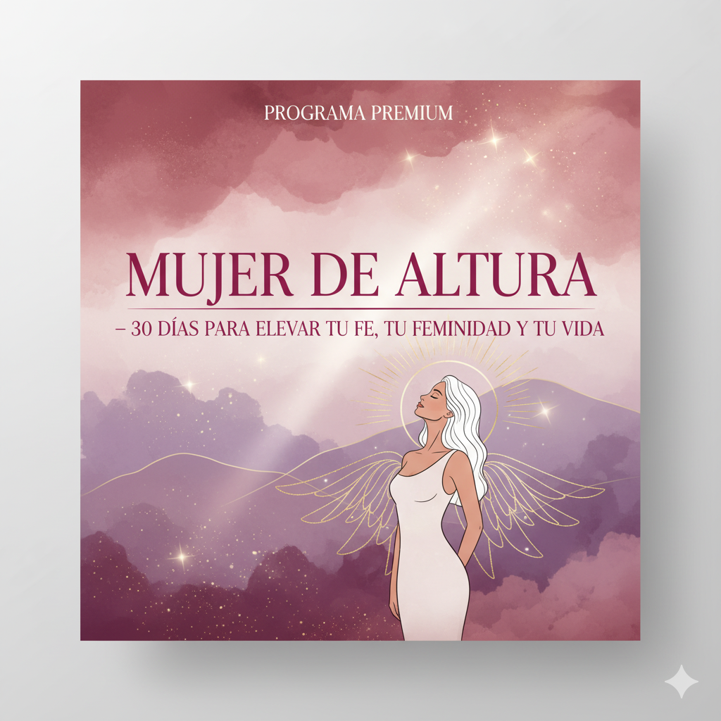 Programa Premium: “Mujer de Altura – 30 Días para Elevar tu Fé,  tu Feminidad y tu Vida”